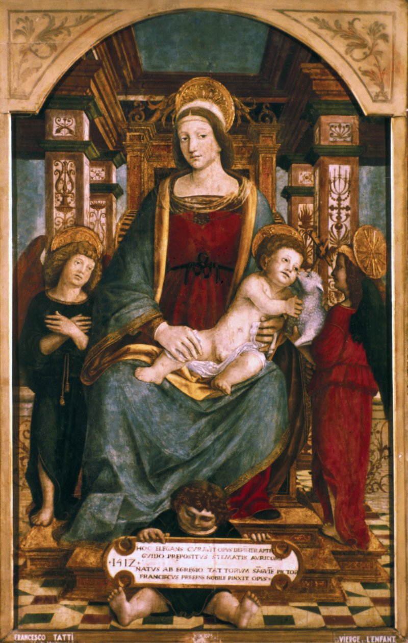 Die Jungfrau und das Kind mit Engeln, 1512 von Francesco dei Tatti