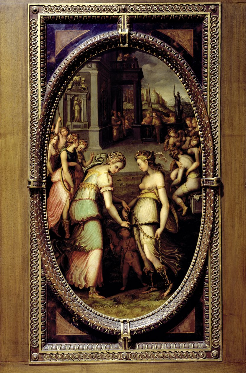 Juno leiht sich den Gürtel der Venus, 1572 von Francesco del Coscia