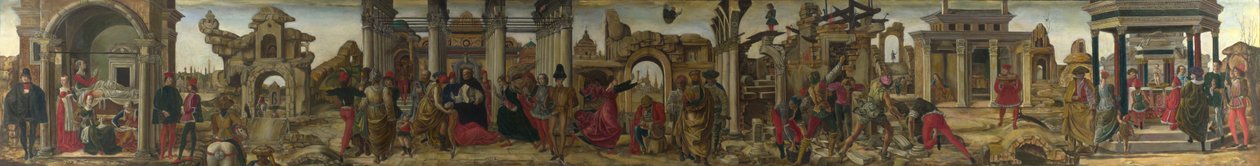 Szenen aus dem Leben des Heiligen Vinzenz Ferrer, ca. 1450-1475 von Francesco del Cossa,