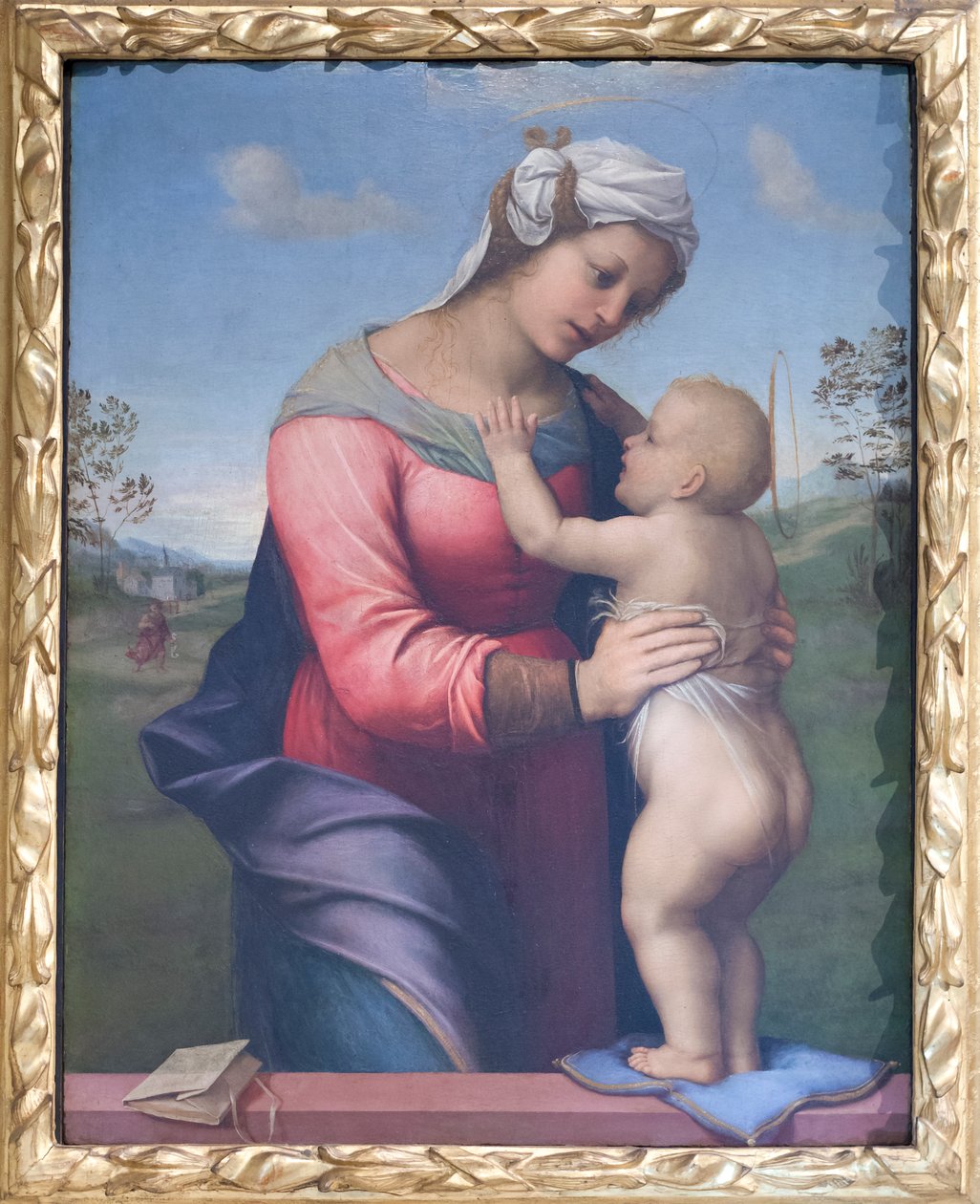 Madonna mit Kind von Francesco di Cristofano Franciabigio