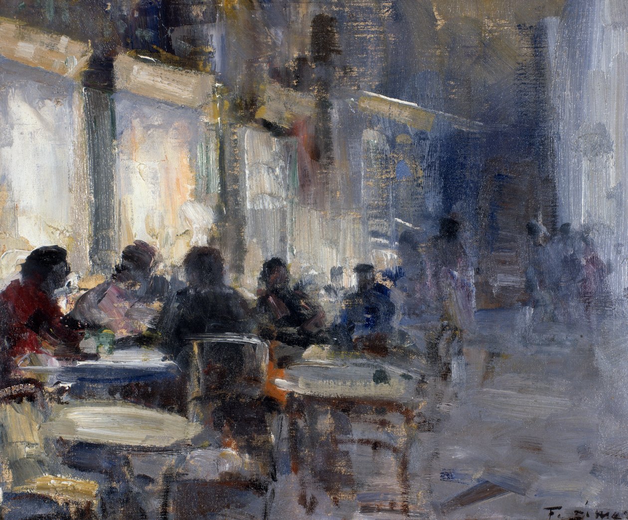 Schmidt Café bei Nacht von Francesco di Marino