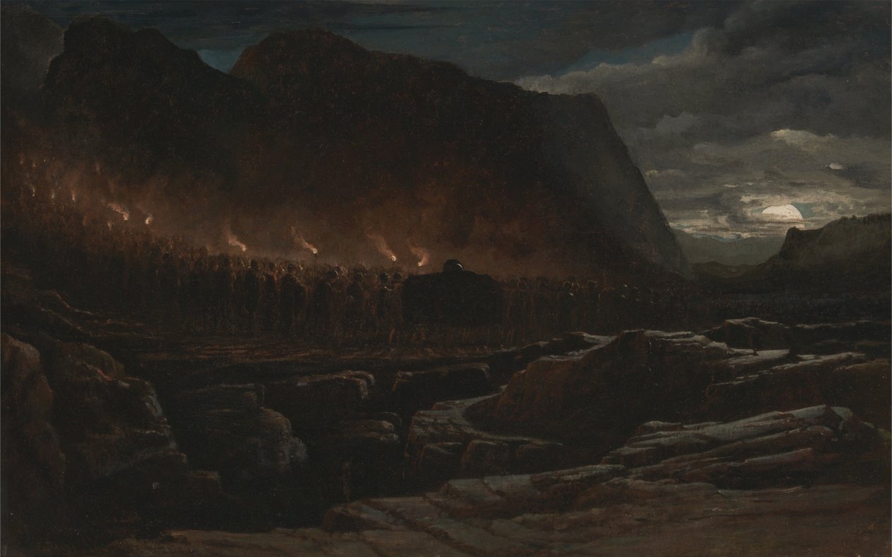 Begräbnisprozession von Francis Danby