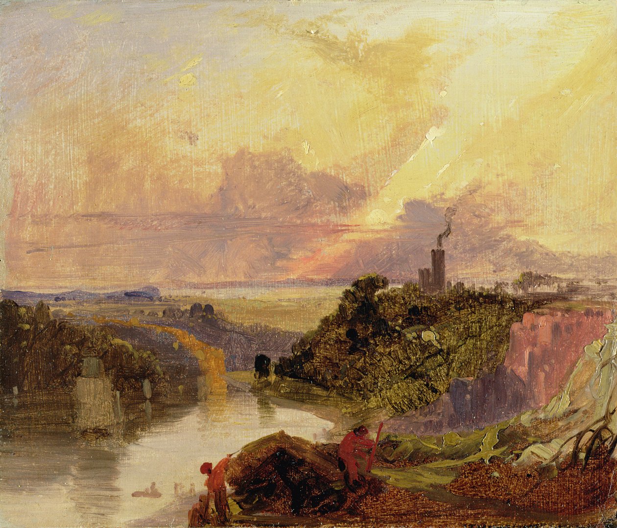 Die Avon-Schlucht bei Sonnenuntergang von Francis Danby