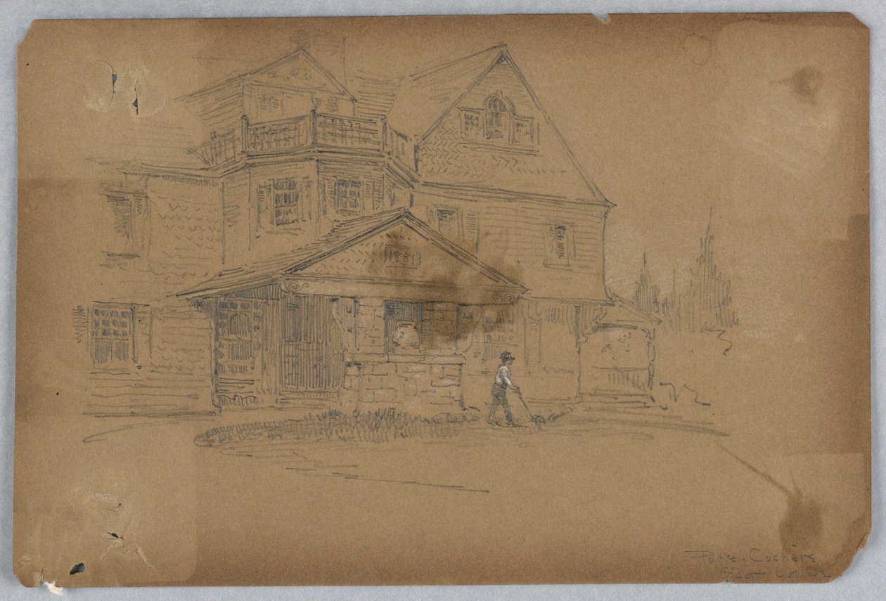 Porte-cochère, Scott Cottage von Francis Augustus Lathrop