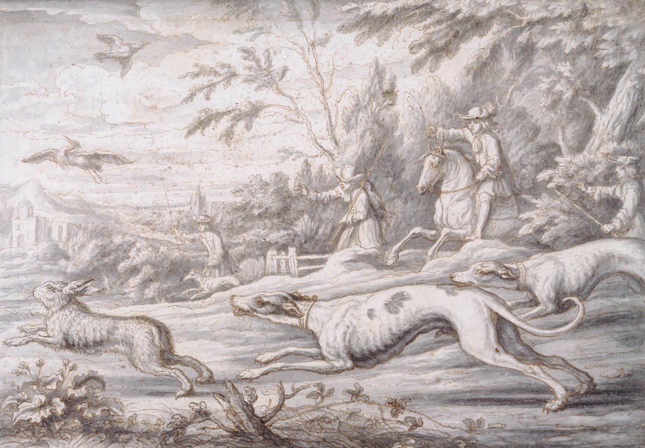Hasenjagd von Francis Barlow