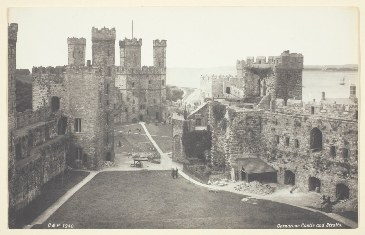 Carnavon Castle und Straights von Francis Bedford