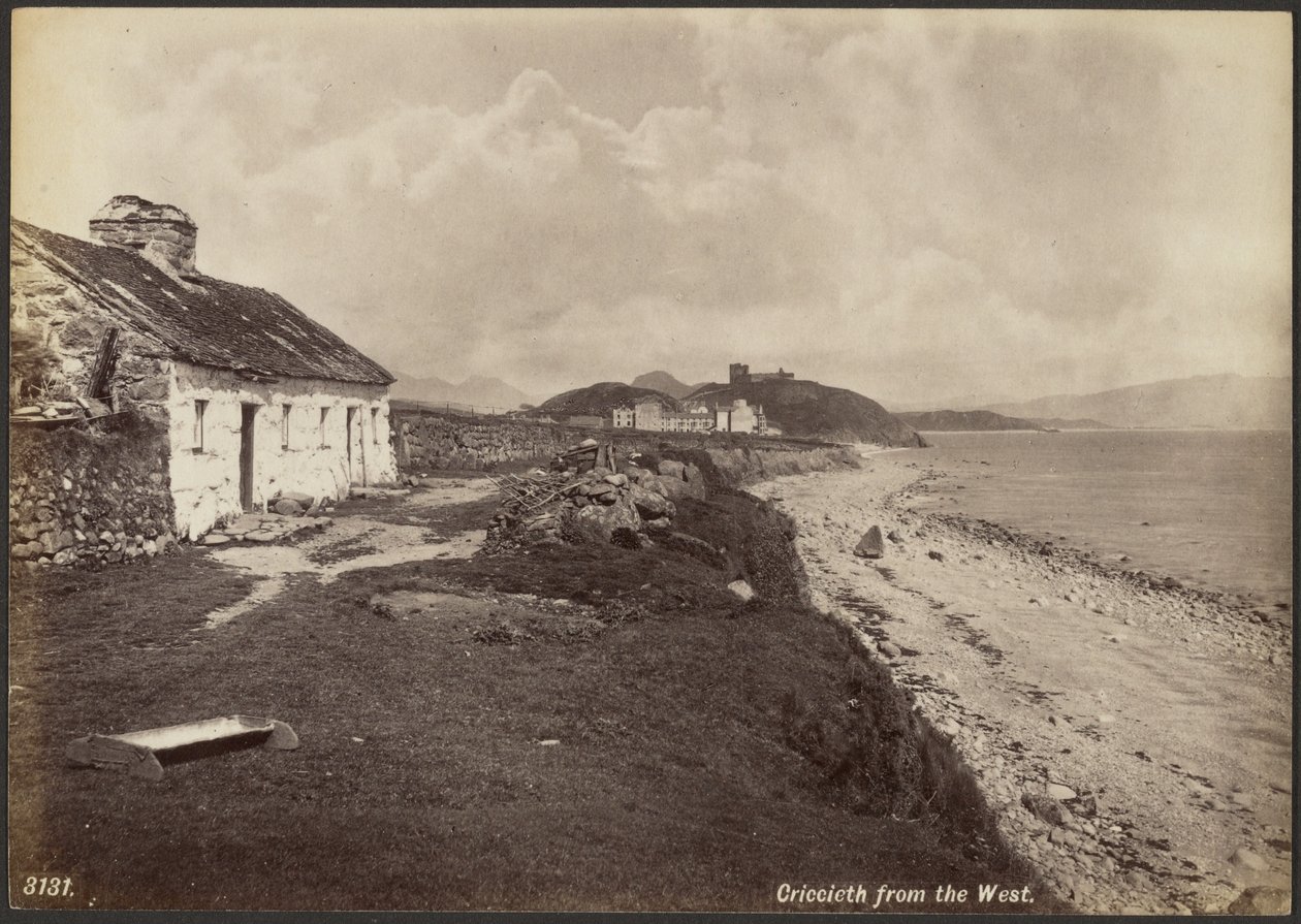 Criccieth vom Westen von Francis Bedford