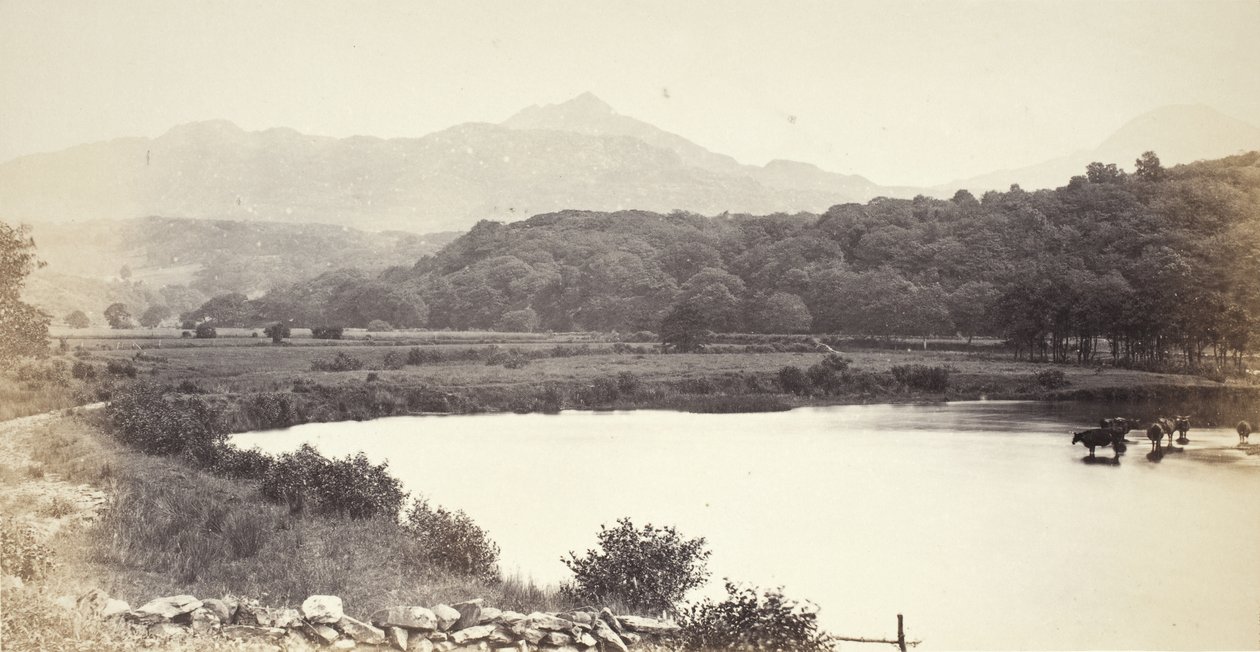 Fluss Glaslyn und Berge (513) von Francis Bedford