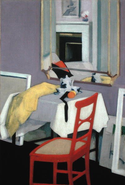 Innenraum (Der rote Stuhl) von Francis Campbell Boileau Cadell