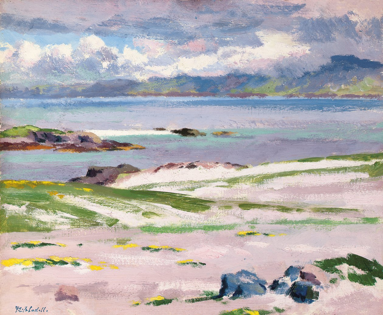 Richtung Mull von Choc Ard Anraidh, Iona, ca. 1928 von Francis Campbell Boileau Cadell