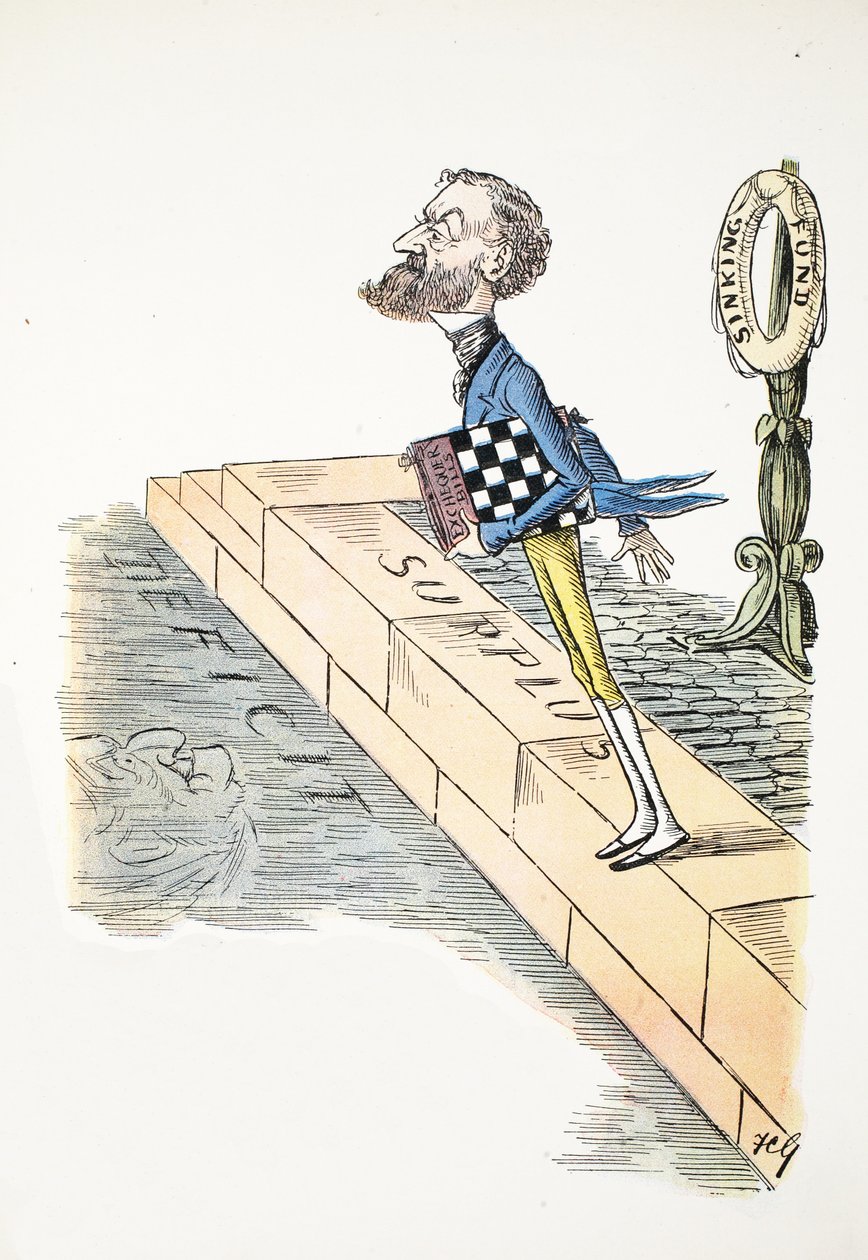 Buchstabe F, Illustration aus dem Struwwelpeter-Alphabet, Vers von Harold Begbie (1871-1929) von Francis Carruthers Gould