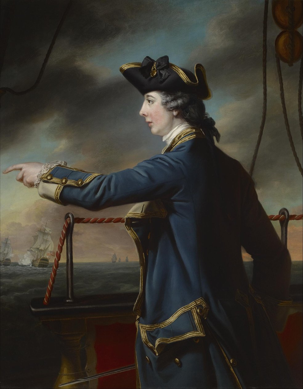 Porträt von Kapitän Edward Knowles, R.N. (1742-1762) von Francis Cotes