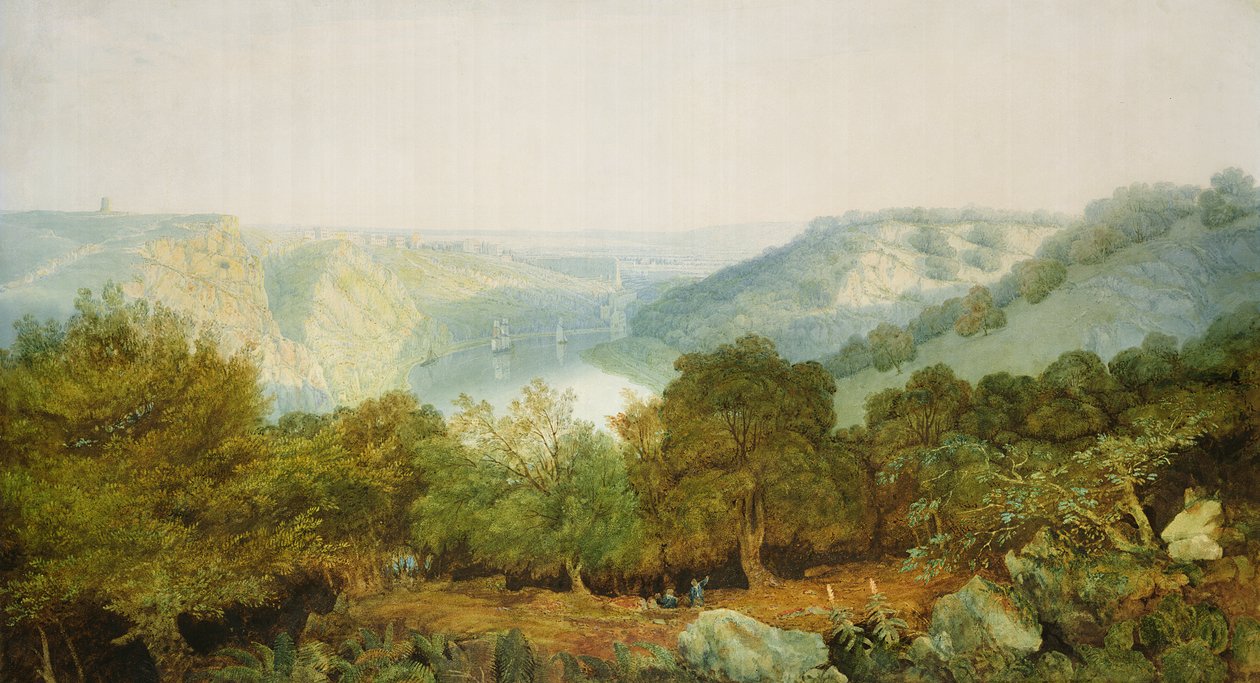Die Avon-Schlucht mit Clifton und den Hotwells, Bristol von Francis Danby