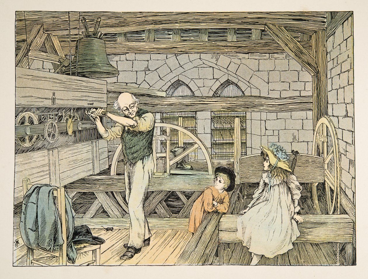 Der Uhrmacher, aus Vierundzwanzig Arbeiter, veröffentlicht 1900 von Francis Donkin Bedford