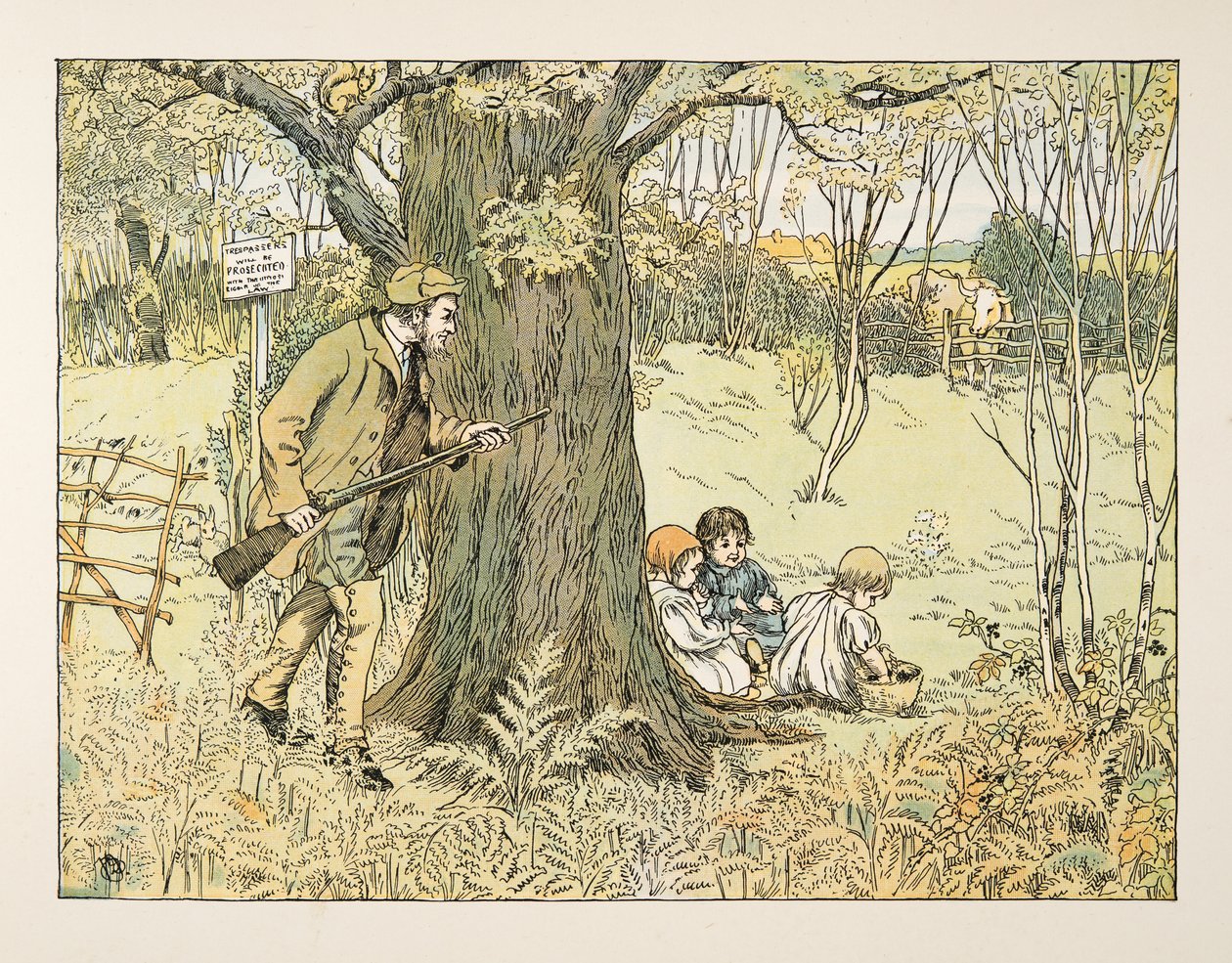 Der Wildhüter, aus Vierundzwanzig Arbeiter, veröffentlicht 1900 von Francis Donkin Bedford
