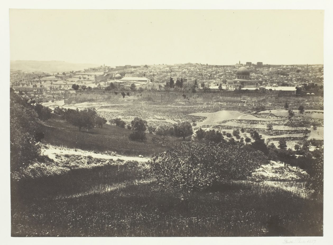 Jerusalem, vom Ölberg, Nr. 1, 1857 von Francis Frith