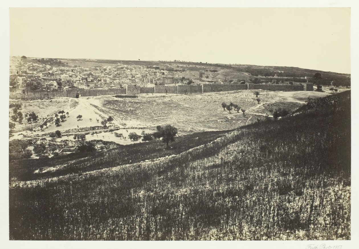 Jerusalem, vom Ölberg, Nr. 2 von Francis Frith