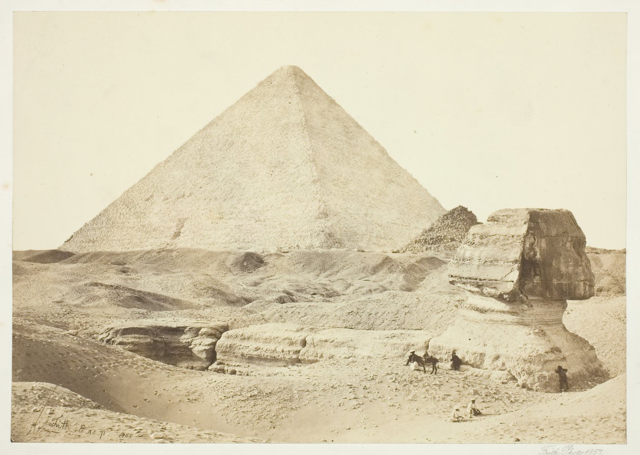 Die Sphinx und die Große Pyramide von Francis Frith