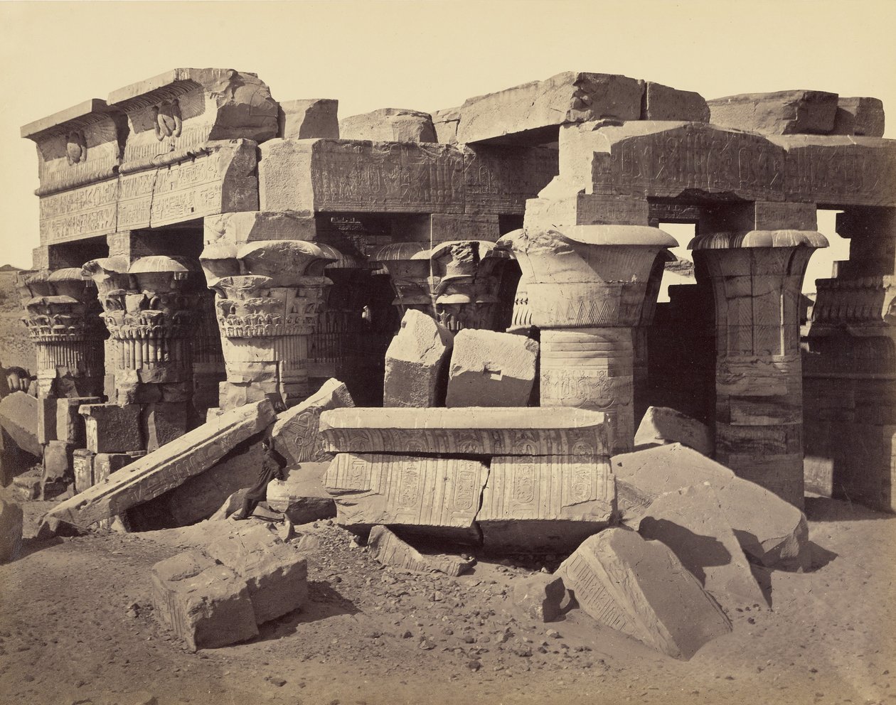 Der Tempel von Horus und Sobek, Kom Ombo von Francis Frith