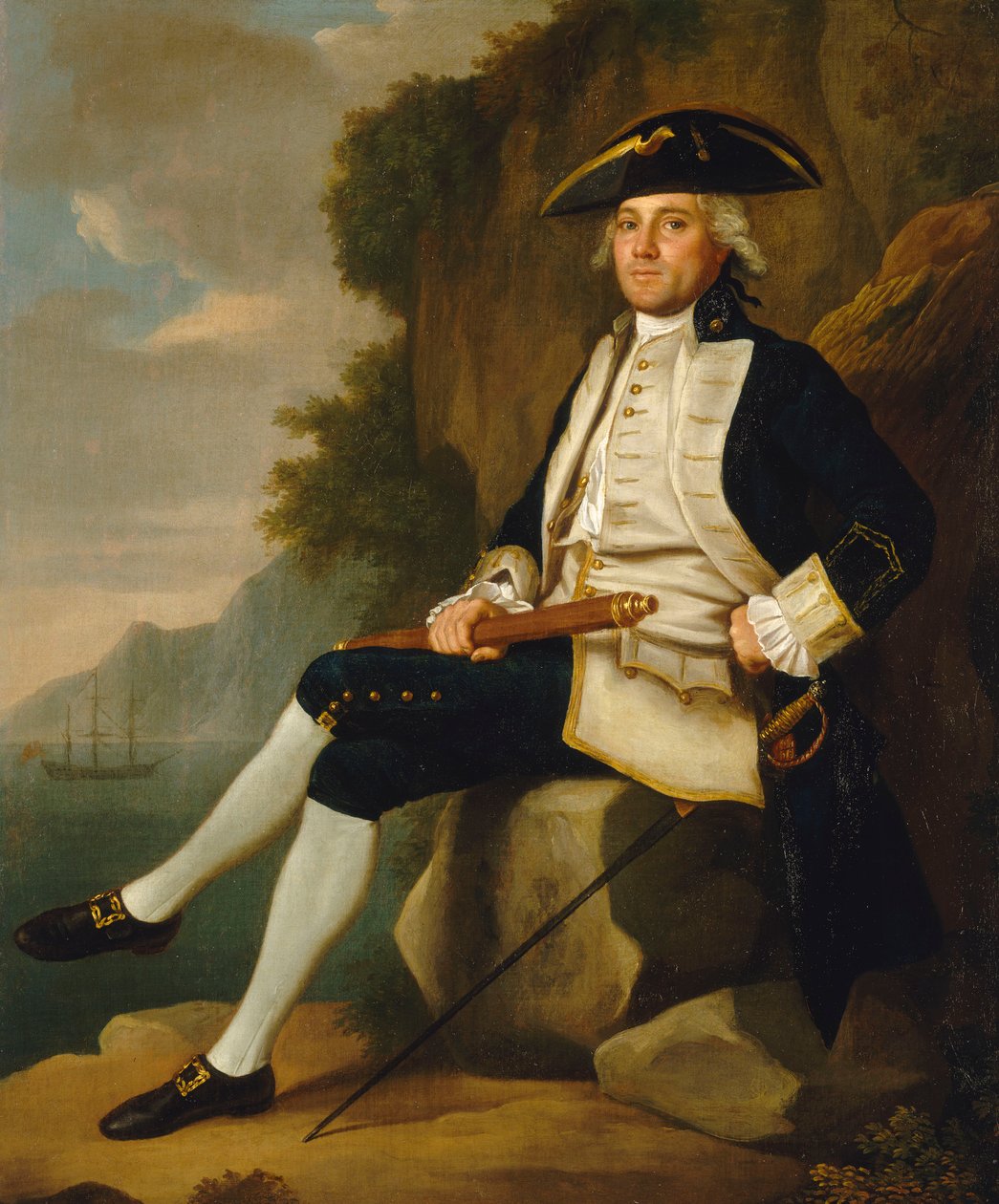 Kapitän Sir Edward Vernon (1723-1794), Mitte des 18. Jahrhunderts von Francis Hayman