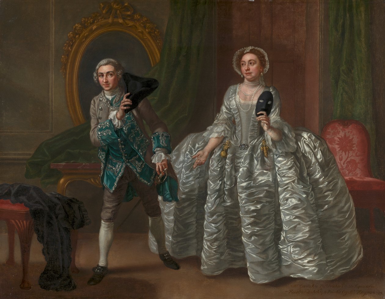 David Garrick und Mrs. Pritchard in Benjamin Hoadleys "The Suspicious Husband" von Francis Hayman