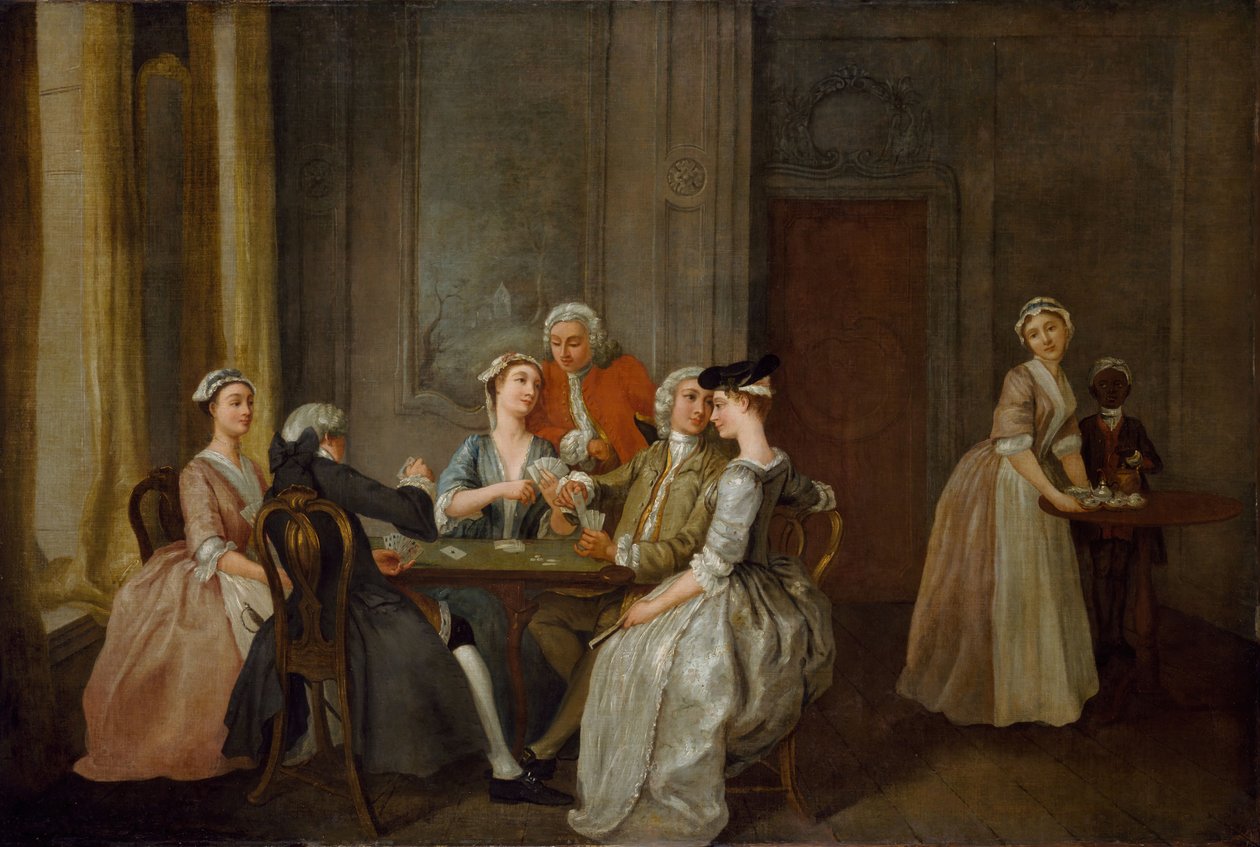Beim Quadrille spielen von Francis Hayman