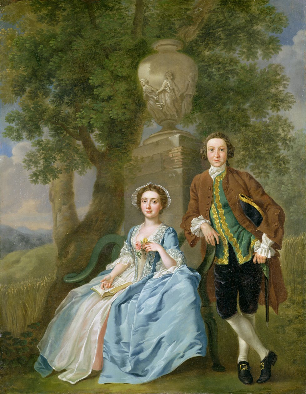 Porträt von George und Margaret Rogers, ca. 1748-50 von Francis Hayman