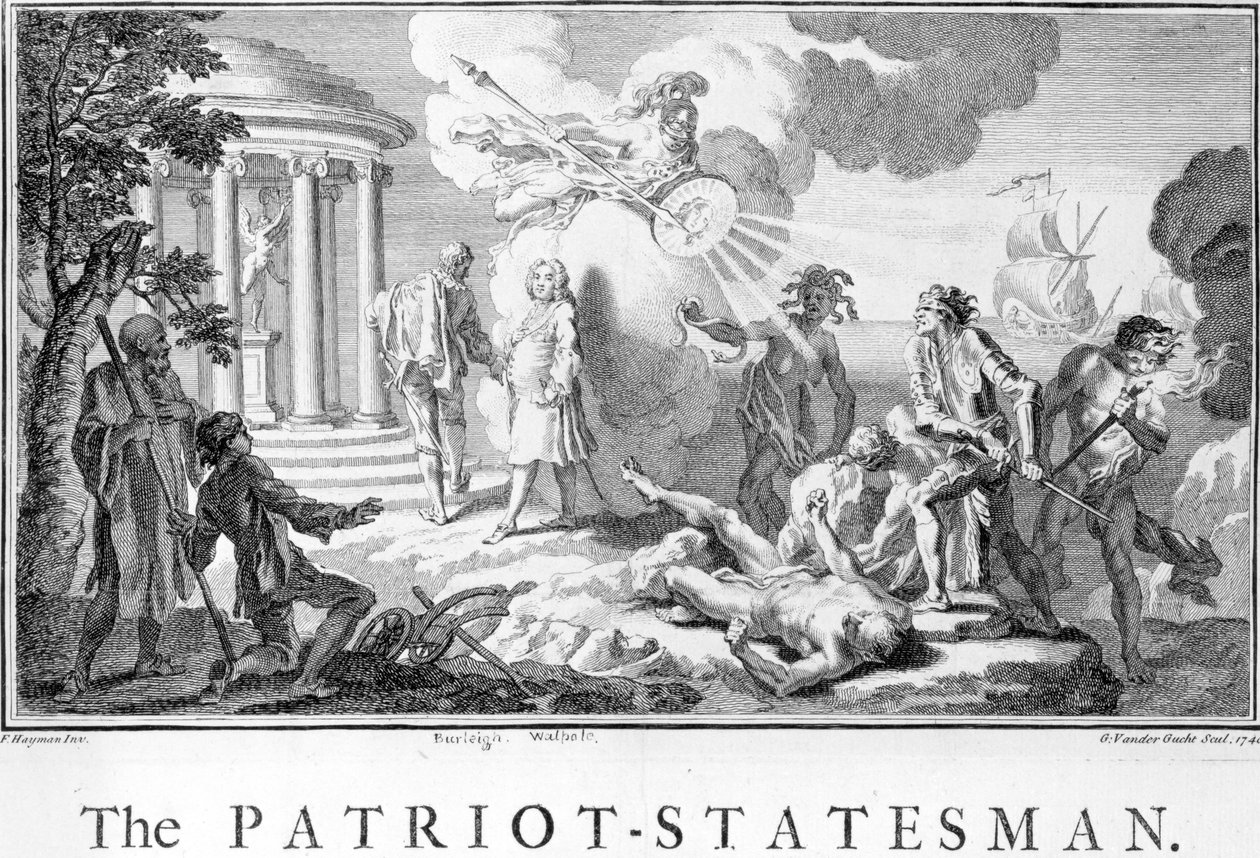 Der patriotische Staatsmann, 1740 von Francis Hayman
