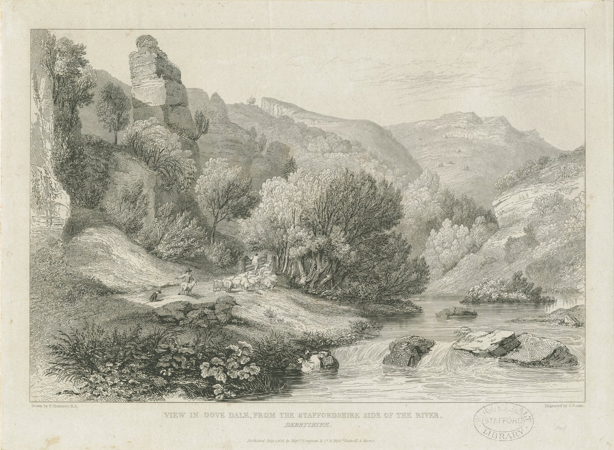Dovedale - Landschaft von Francis Legatt Chantrey