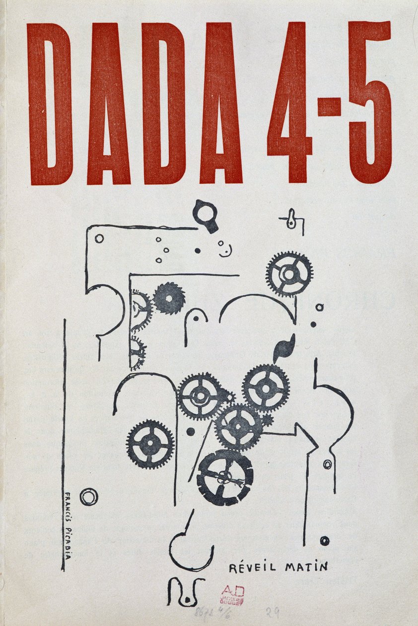 2. Umschlag von „Dada 4-5“ von Picabia, literarische und künstlerische Sammlung, Juli 1917 von Francis Picabia