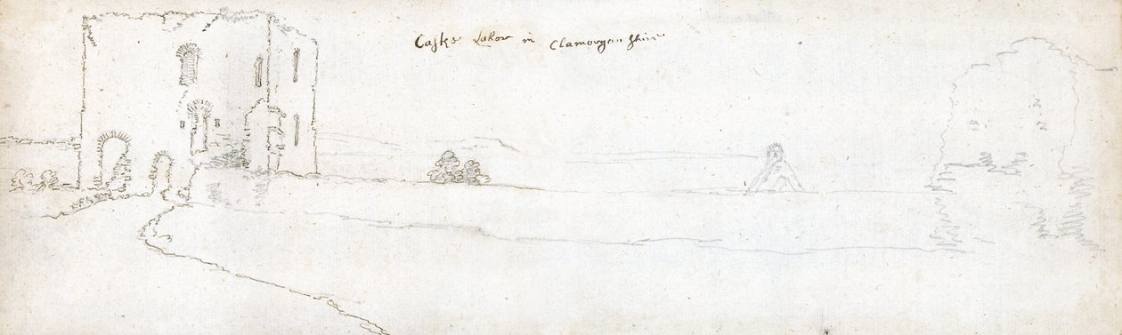 Cardiff im Jahr 1678 von Francis Place