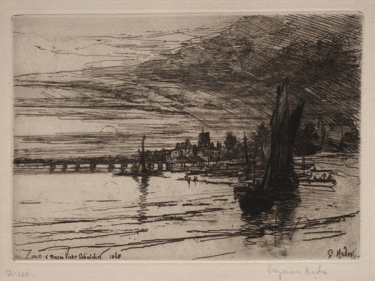 Battersea-Brücke, 1868 von Francis Seymour Haden
