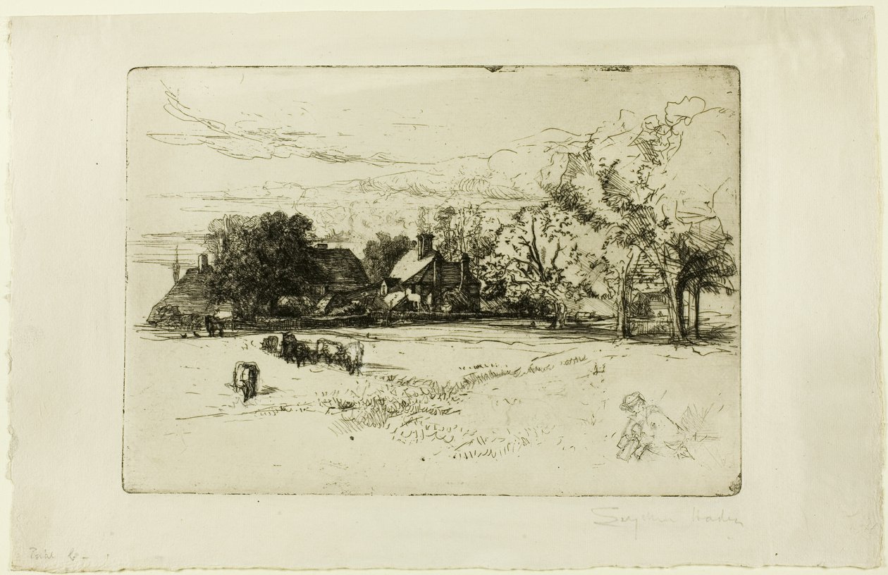 Horsleys Hütte von Francis Seymour Haden
