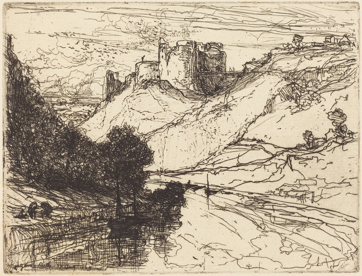 Kilgaren Castle von Francis Seymour Haden