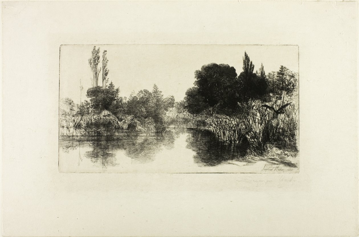 Shere Mill Pond, Nr. II (große Platte) von Francis Seymour Haden