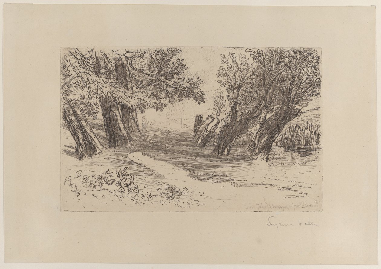 Der Spaziergang der Liebenden, Nr. I, 1864 von Francis Seymour Haden