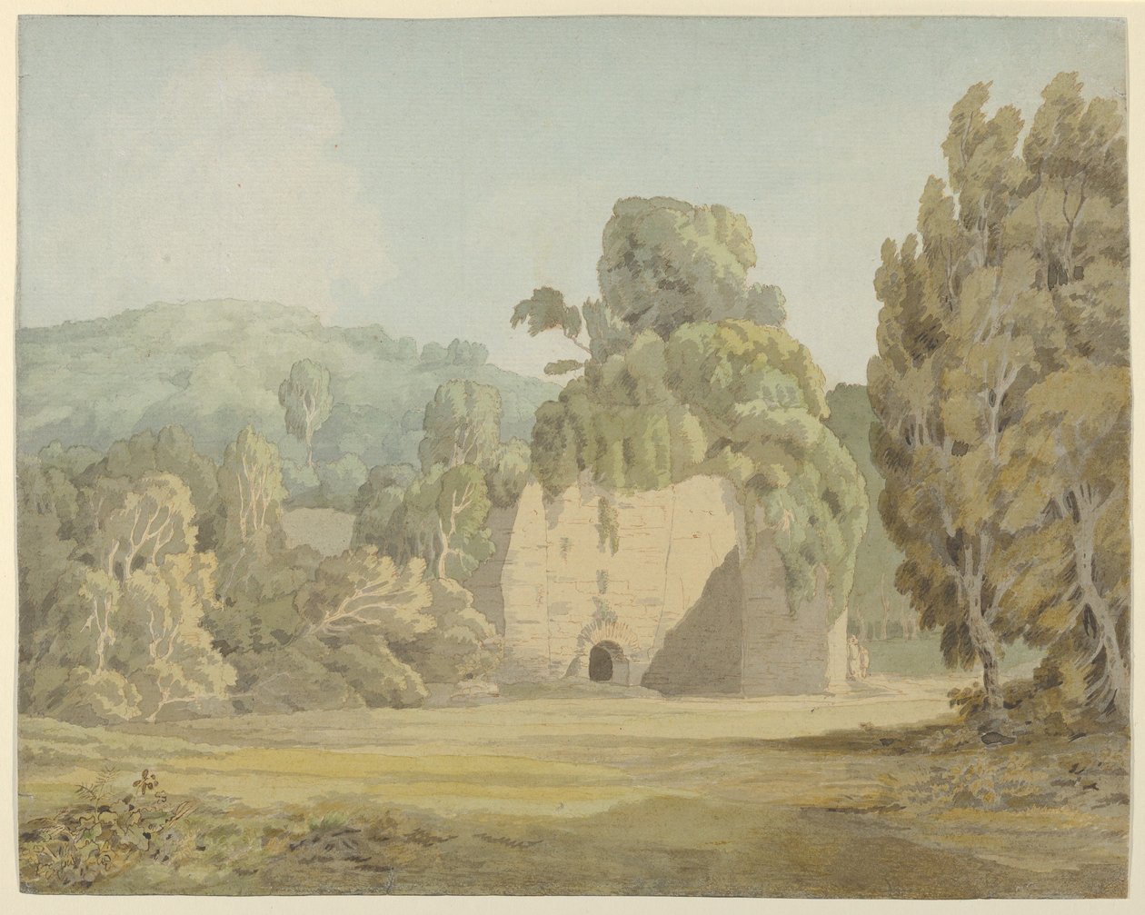 Eine efeubewachsene Ruine von Francis Towne
