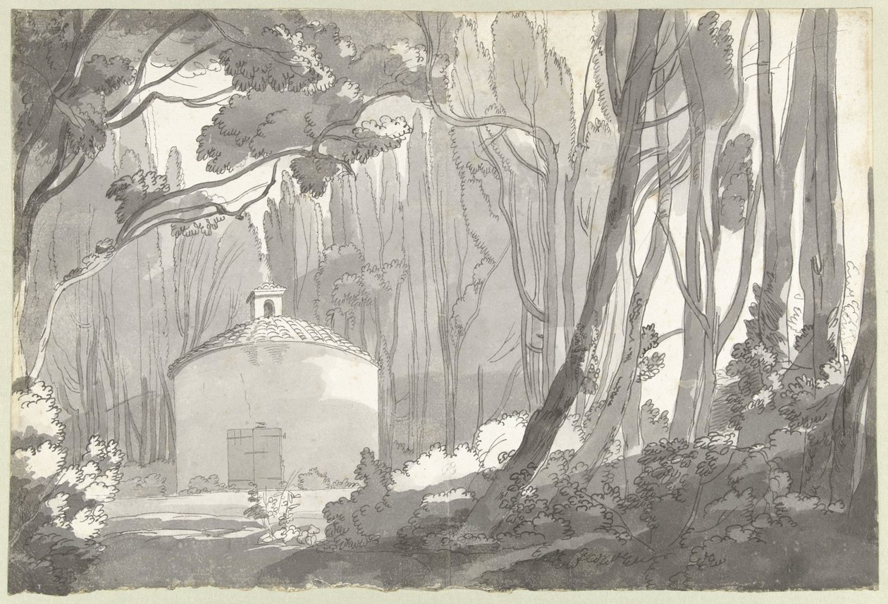 Im Park der Villa Mondragone in Frascati von Francis Towne