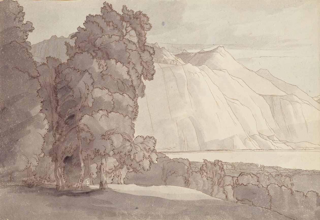 Landschaft (Genfersee) von Francis Towne