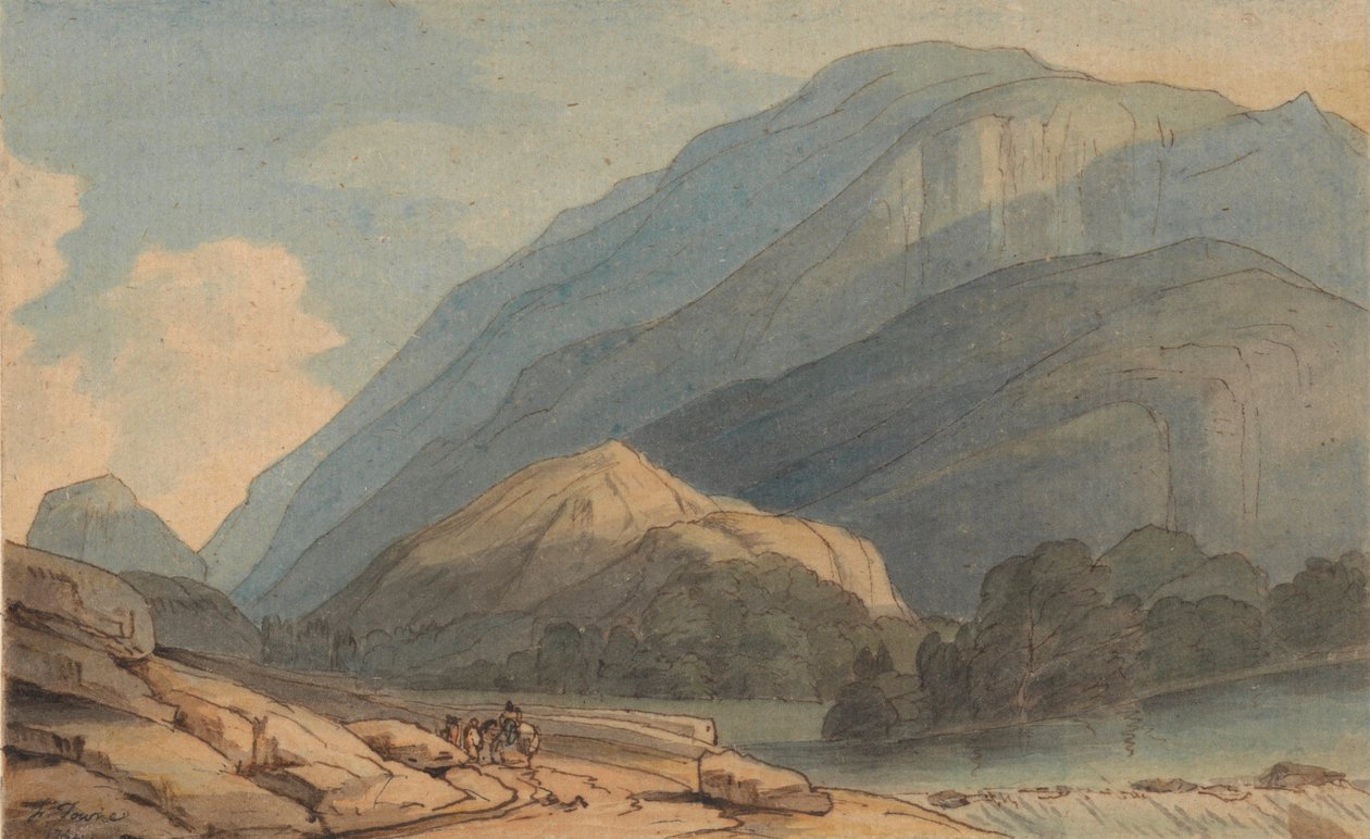 Der Eingang nach Borrowdale, ca. 1786 von Francis Towne