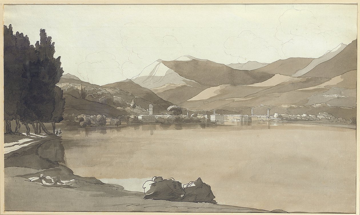 Stadt Lugano, Schweiz, 1781 von Francis Towne