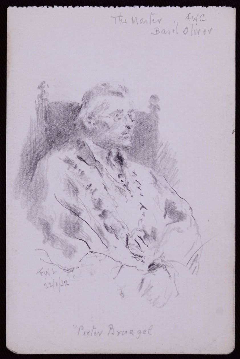 Porträt von Basil Oliver von Francis Wilfred Lawson