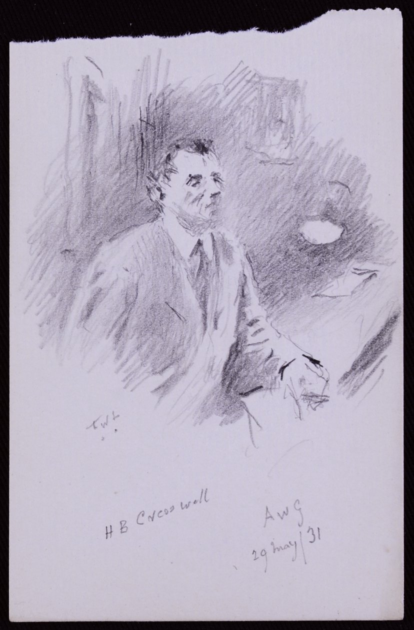 Porträt von HB Cresswell von Francis Wilfred Lawson