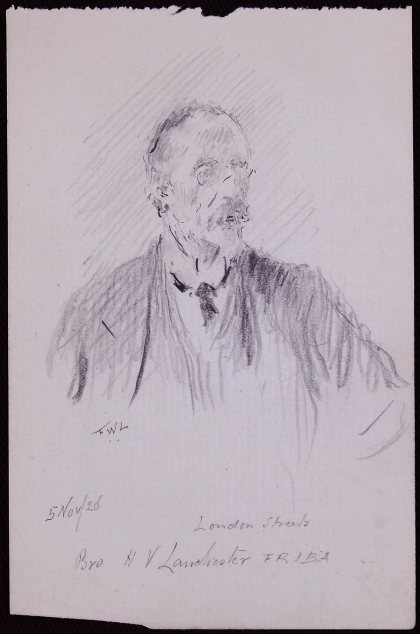 Porträt von HV Lanchester von Francis Wilfred Lawson