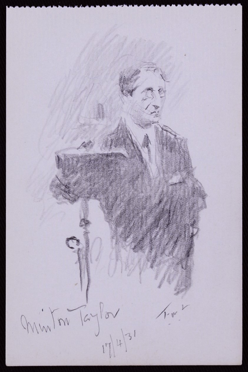 Porträt von R. Minton Taylor von Francis Wilfred Lawson