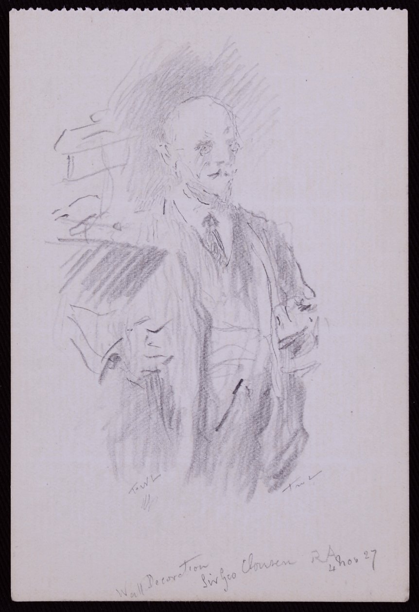 Porträt von Sir George Clausen von Francis Wilfred Lawson