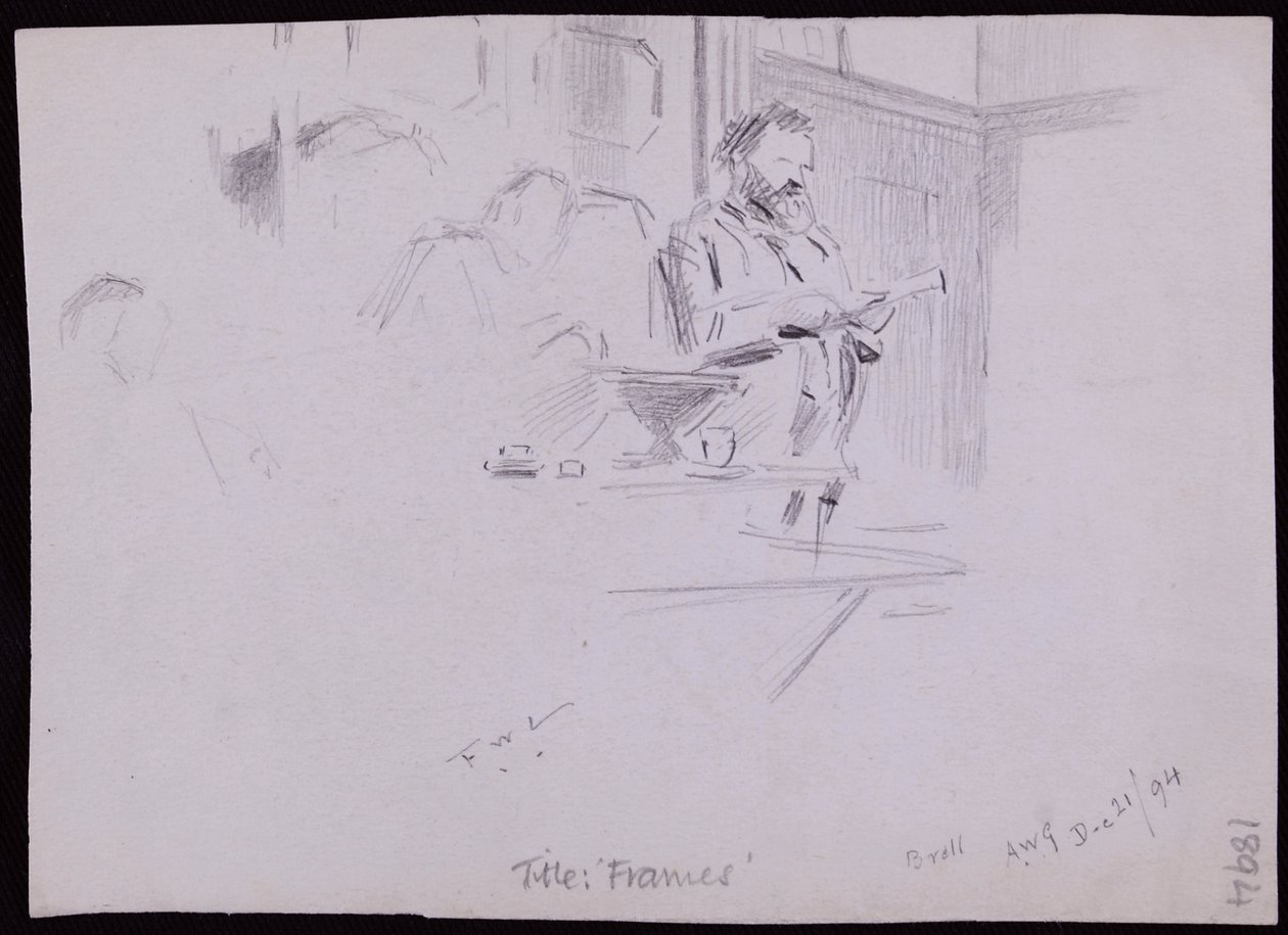 Porträt von William [? Morris von Francis Wilfred Lawson