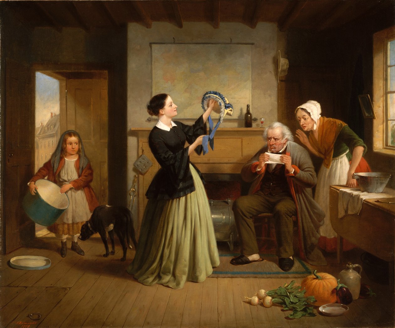 Der neue Hut von Francis William Edmonds