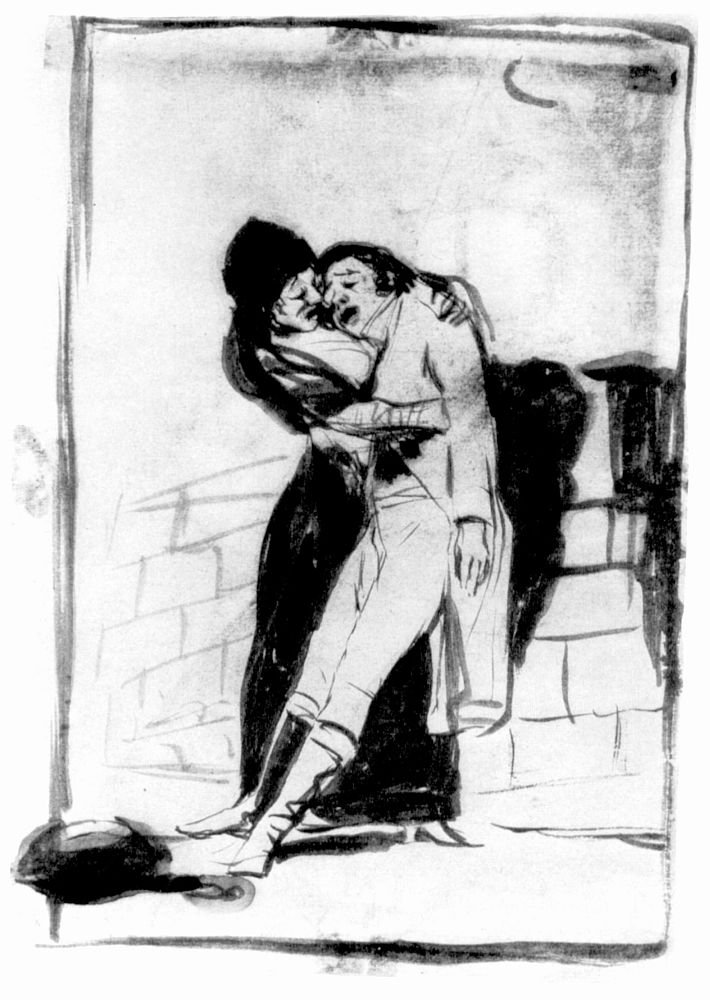 Vorbereitende Zeichnung von Francisco de Goya