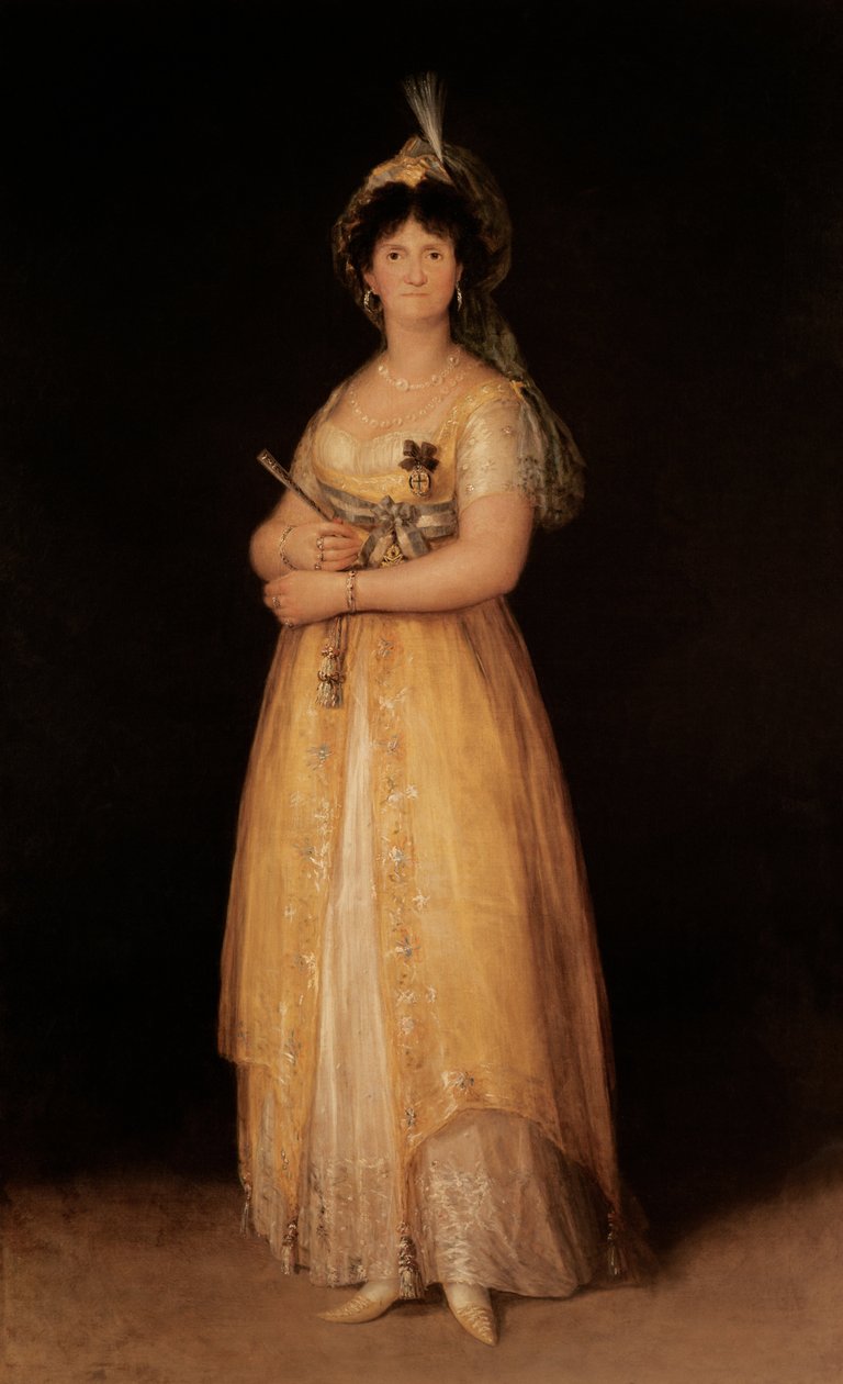 Porträt von Königin Maria Luisa (1751-1819), Ehefrau von König Karl IV. (1788-1808) von Spanien von Francisco de Goya
